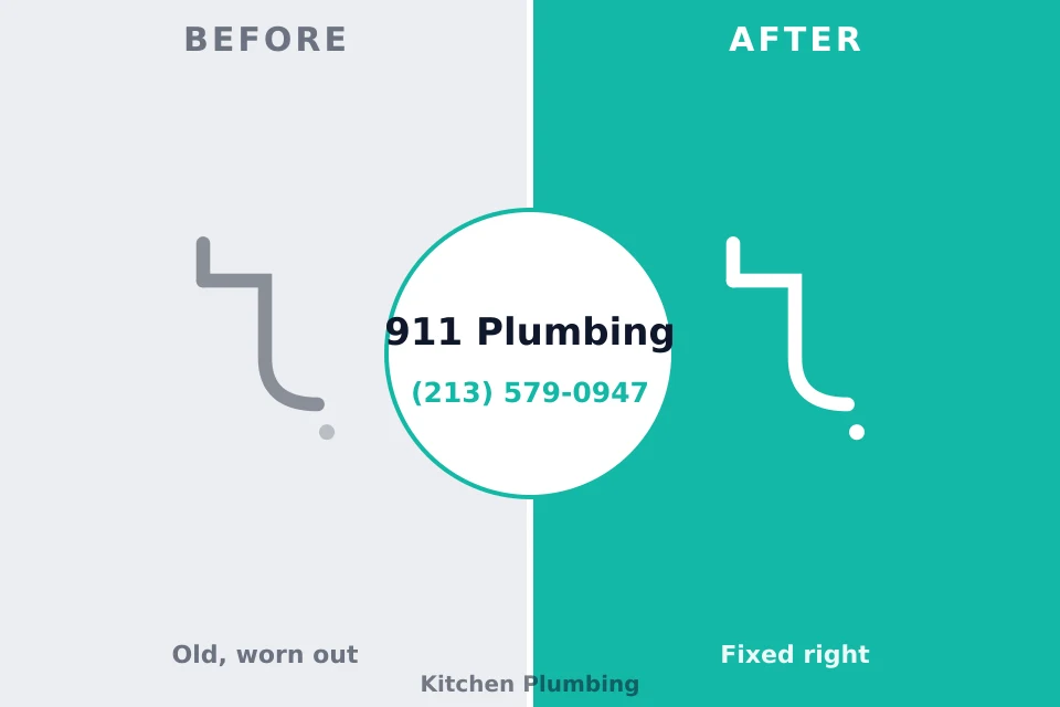 Before and after: plumbing repair Fruitland, IA